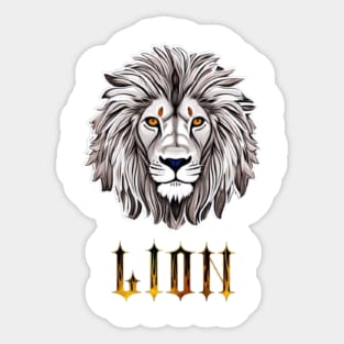 lion face t-shirt new for you Sticker